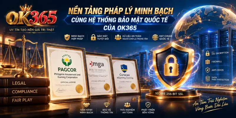 Nền Tảng Pháp Lý Minh Bạch Cùng Hệ Thống Bảo Mật Quốc Tế Của OK365